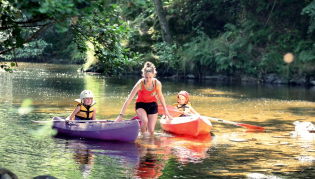 Cano sur la Loire au camping Vaubarlet